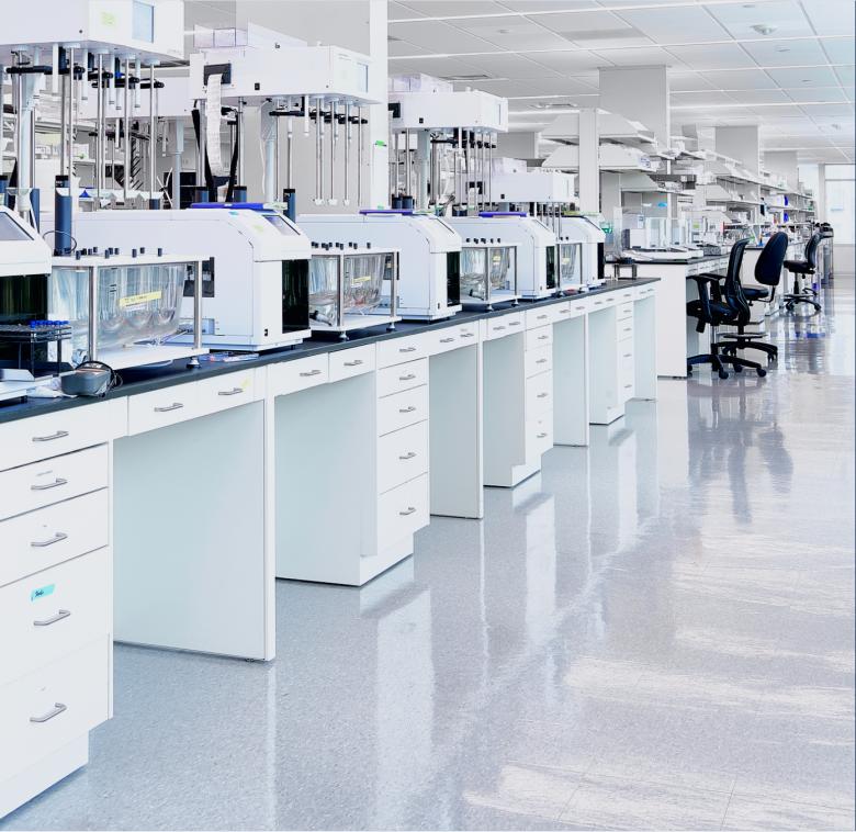 A laboratory with scientific equipment